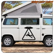 ABDUCTION STICKER. BUY VINYL STICKERS.
