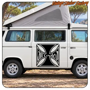 AIRCOOLED - MALTESISCHES KREUZ AUFKLEBER. KAUFEN SIE VINYLAUFKLEBER.