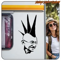 Pegatina Gandhi Punk . Comprar pegatinas.