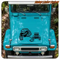 Pegatina Toyota - Jeep. Comprar pegatinas.