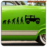 Pegatina Evolucion Land Rover. Comprar pegatinas.