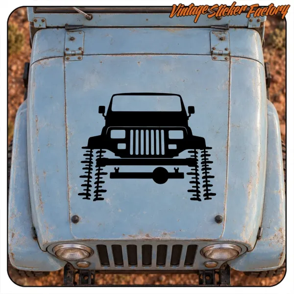 AUTOCOLLANT JEEP CRAWLER. ACHETEZ DES AUTOCOLLANTS EN VINYLE.
