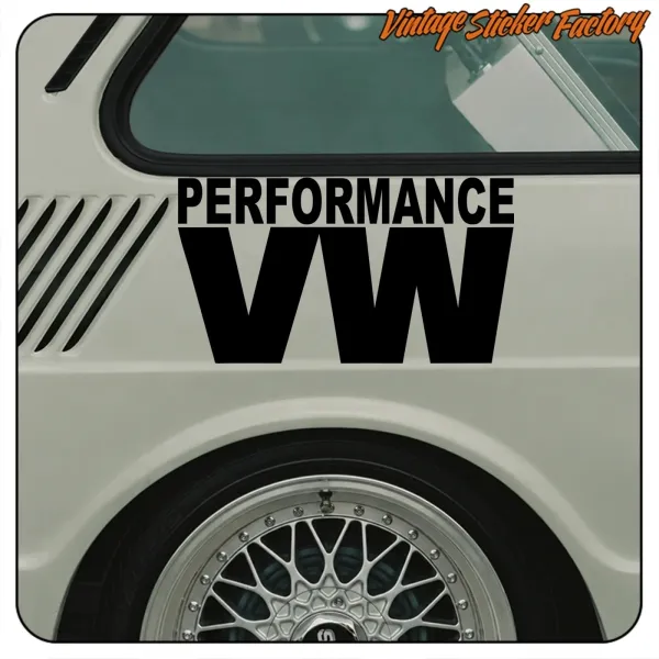 VW LEISTUNG AUFKLEBER. KAUFEN SIE VINYLAUFKLEBER.