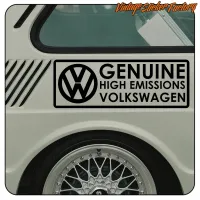ECHTE VOLKSWAGEN MIT HOHEN EMISSIONEN AUFKLEBER. KAUFEN SIE VINYLAUFKLEBER.