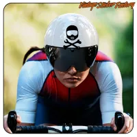 PIRATE HELMET STICKER. BUY VINYL STICKERS.
