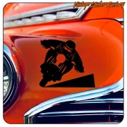 AUTOCOLLANT COURBE DE COURSE DE CAFÉ. ACHETEZ DES AUTOCOLLANTS EN VINYLE.