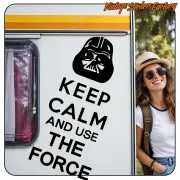 Pegatina KEEP CALM THE FORCE. Comprar pegatinas.