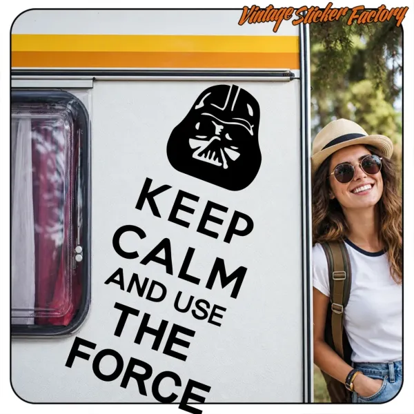 KEEP CALM THE FORCE STICKER. BUY VINYL STICKERS.