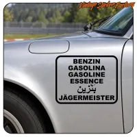 Jägermeister Benzin-Aufkleber für Auto im Retro-Stil