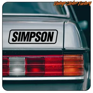 SIMPSON -2 AUFKLEBER. KAUFEN SIE VINYLAUFKLEBER.