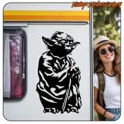 YODA -5 AUFKLEBER. KAUFEN SIE VINYLAUFKLEBER.