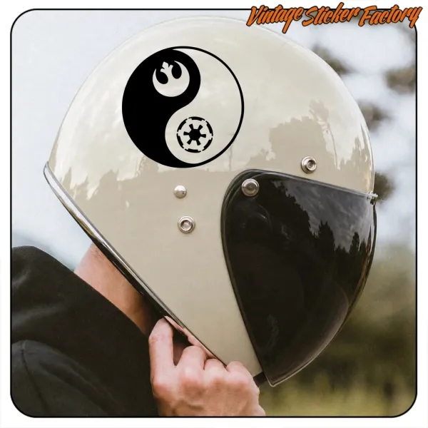 Pegatina Yin Yang Star Wars de vinilo