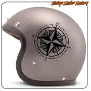 Kompassrose-Aufkleber für Camper