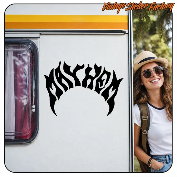 MAYHEM AUFKLEBER. KAUFEN SIE VINYLAUFKLEBER.