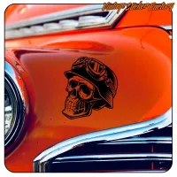 SKULL HELMET STICKER. BUY VINYL STICKERS.