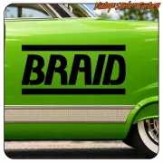 Pegatina BRAID. Comprar pegatinas.