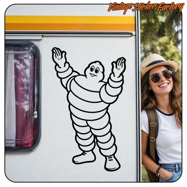 AUTOCOLLANT BIBENDUM - MICHELIN. ACHETEZ DES AUTOCOLLANTS EN VINYLE.