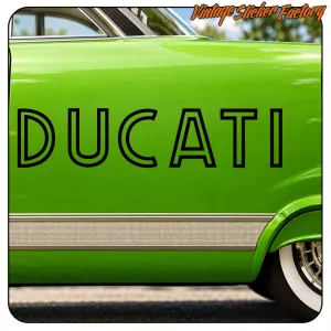 DUCATI STICKER. BUY VINYL STICKERS.