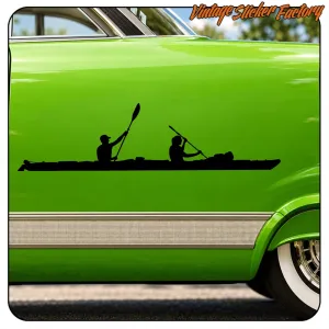 AUTOCOLLANT DOUBLE KAYAK. ACHETEZ DES AUTOCOLLANTS EN VINYLE.