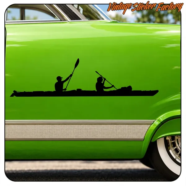 DOUBLE KAYAK STICKER. BUY VINYL STICKERS.