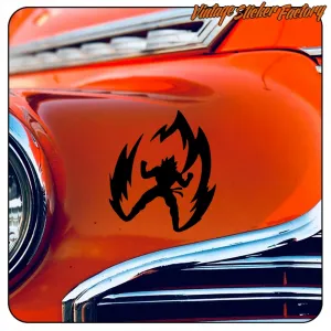 GOKU ON FIRE STICKER. BUY VINYL STICKERS.
