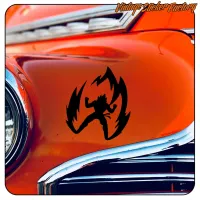 AUTOCOLLANT GOKU EN FEU. ACHETEZ DES AUTOCOLLANTS EN VINYLE.