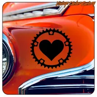 Sticker Bike Love pour vélo | Vinyle découpé