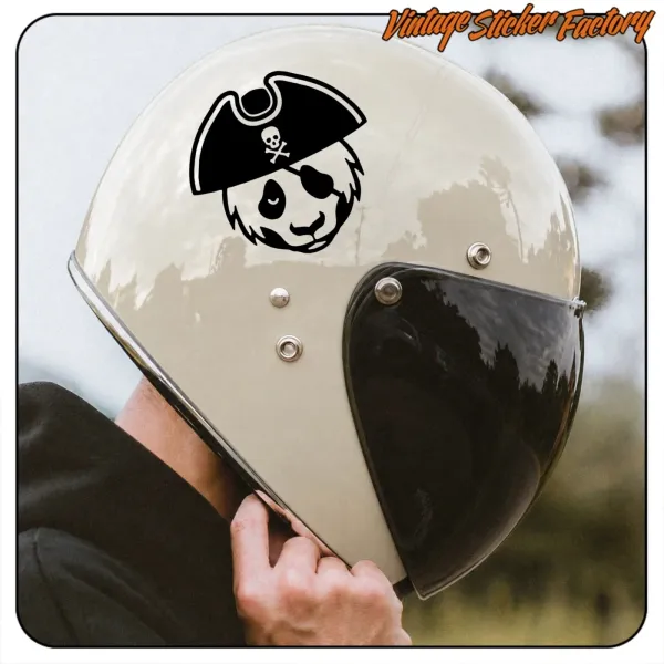 Pegatina PANDA PIRATA. Comprar pegatinas.