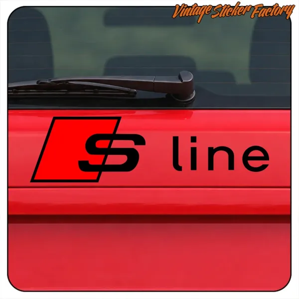 AUTOCOLLANT S LINE (AUDI) - 2. ACHETEZ DES AUTOCOLLANTS EN VINYLE.