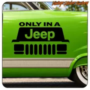 Pegatina ONLY IN A JEEP. Comprar pegatinas.