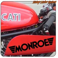 Pegatina logo Monroe modelo 2 | Vinilo coche, taller o garaje