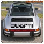 DUCATI - 3 AUFKLEBER. KAUFEN SIE VINYLAUFKLEBER.
