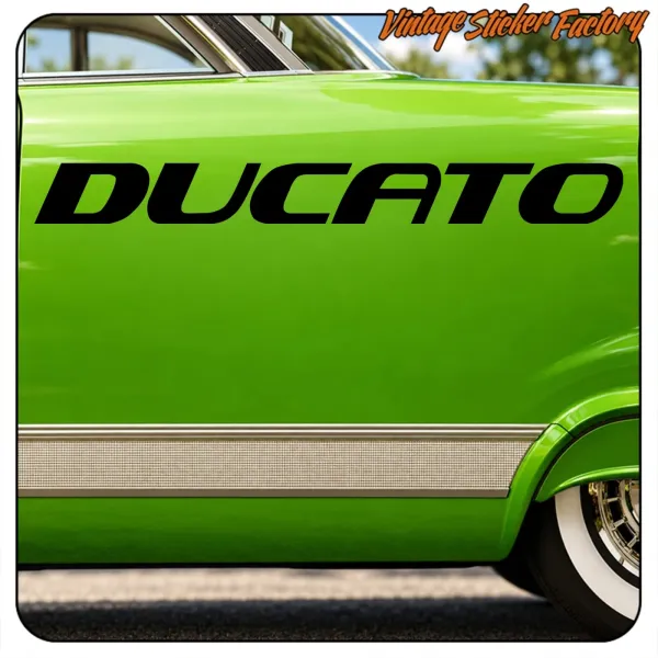 DUCATO - 4 AUFKLEBER. KAUFEN SIE VINYLAUFKLEBER.