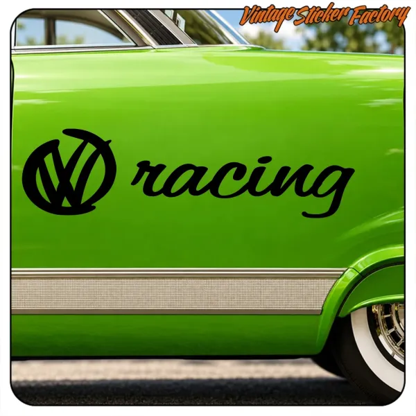Autocollant VW Racing modèle 3 | Vinyle pour voiture Volkswagen