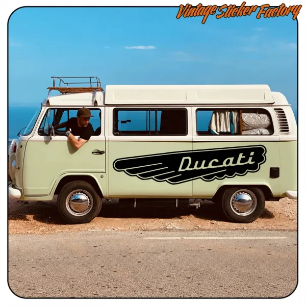 DUCATI - 2 STICKER. BUY VINYL STICKERS.
