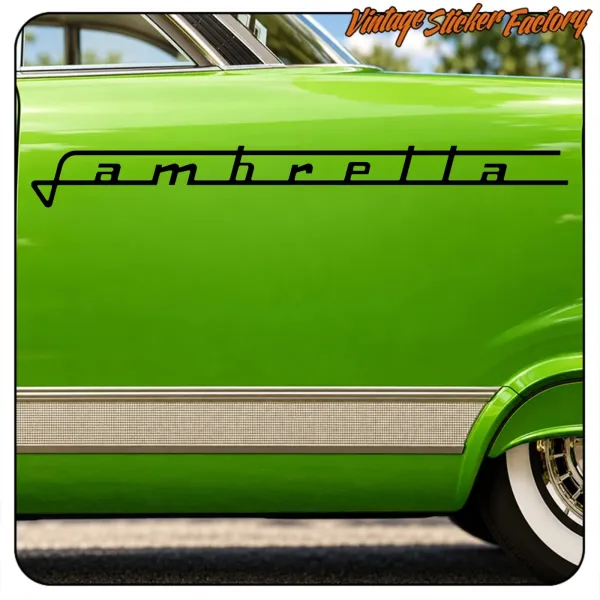 LAMBRETTA - 5 STICKER. BUY VINYL STICKERS.