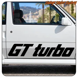 GT TURBO AUFKLEBER. KAUFEN SIE VINYLAUFKLEBER.