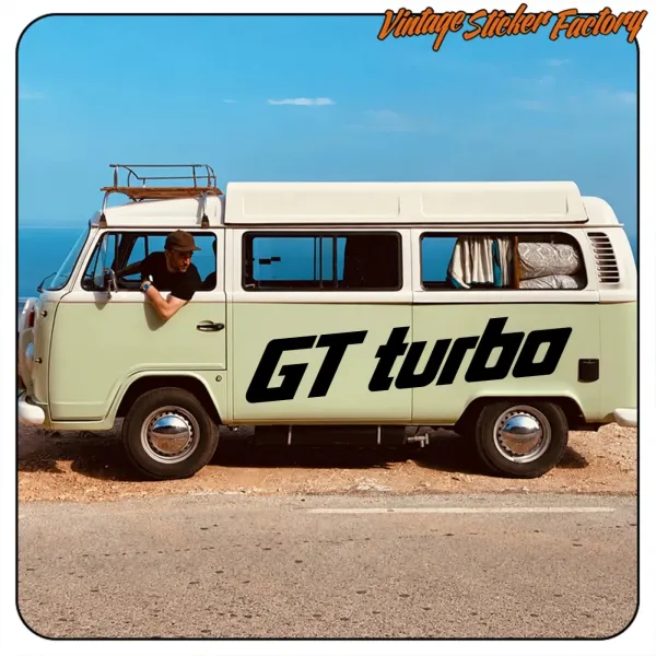 AUTOCOLLANT GT TURBO. ACHETEZ DES AUTOCOLLANTS EN VINYLE.