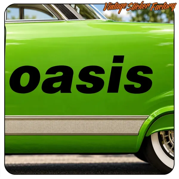 OASIS AUFKLEBER. KAUFEN SIE VINYLAUFKLEBER.