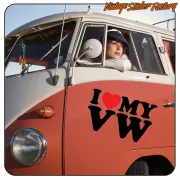 I LOVE MY VW Aufkleber aus Vinylfolie