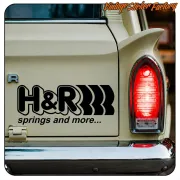 Pegatina H&R SPRINGS AND MORE. Comprar pegatinas.