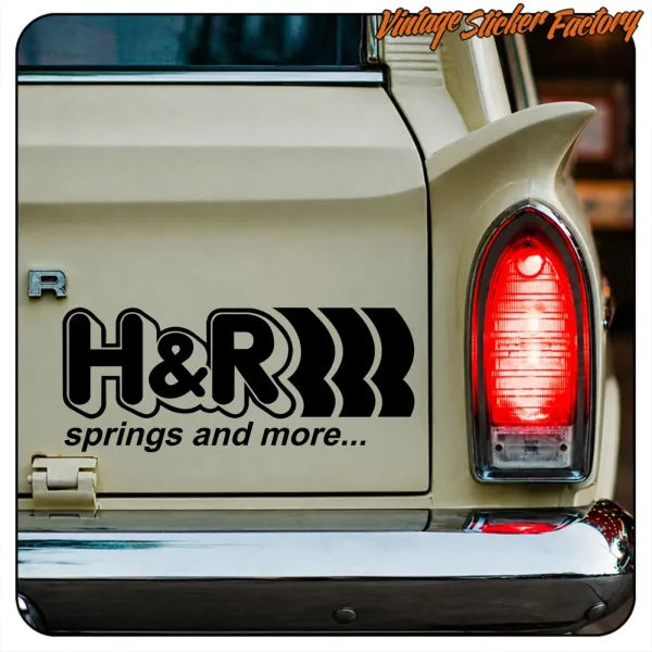 AUTOCOLLANT H&R SPRINGS AND MORE. ACHETEZ DES AUTOCOLLANTS EN VINYLE.