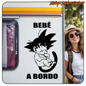 Pegatina GOKU BEBÉ A BORDO. Comprar pegatinas.