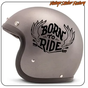 BORN TO RIDE AUFKLEBER. KAUFEN SIE VINYLAUFKLEBER.