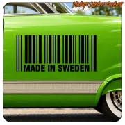 MADE IN SWEDEN AUFKLEBER. KAUFEN SIE VINYLAUFKLEBER.