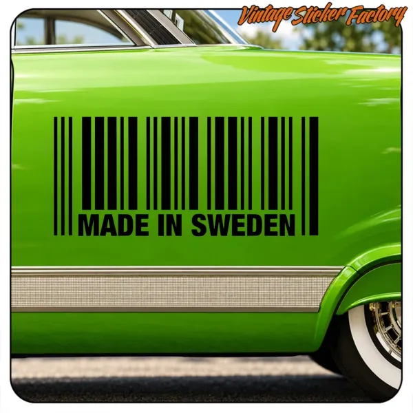 Pegatina MADE IN SWEDEN. Comprar pegatinas.