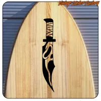 THE MASK KNIFE Aufkleber mit Maske und Messer