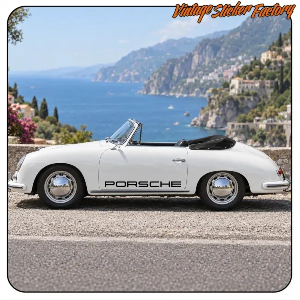 PORSCHE AUFKLEBER. KAUFEN SIE VINYLAUFKLEBER.