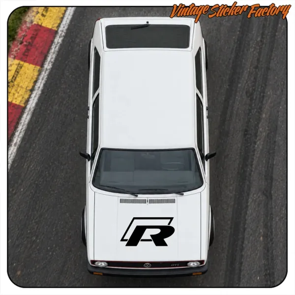Pegatina logo VW Golf R | Vinilo para coche Volkswagen