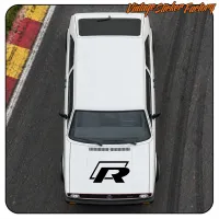 VW Golf R logo sticker | Vinyl decal for Volkswagen car